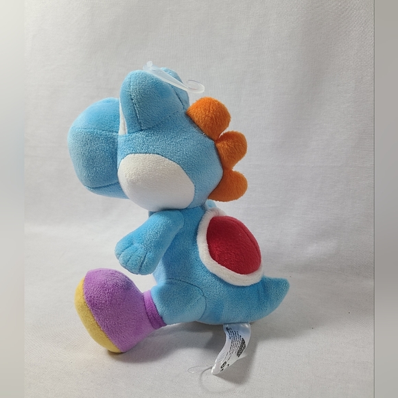 Super Mario Yoshi Stuffed Animal Plush Light Blue Purple Red 2018 Nintendo - Picture 2 of 5